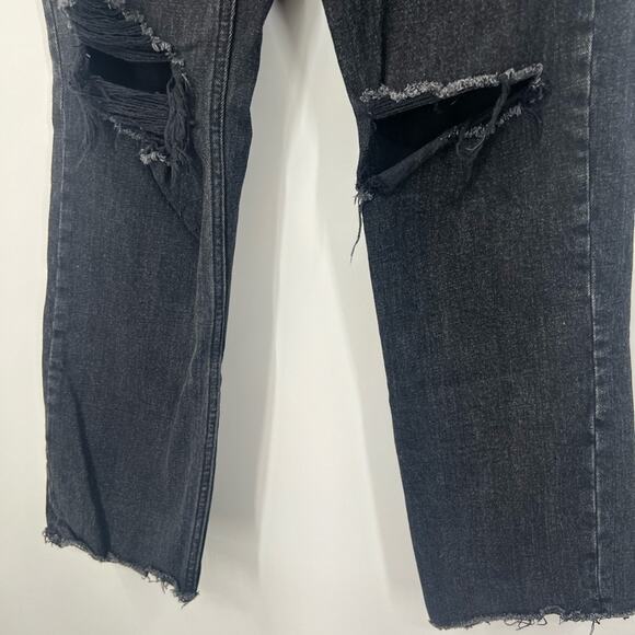 Abercrombie & Fitch The Ankle Straight Jeans Ultra High Rise SHORT - Picture 4 of 8